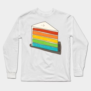 A slice of rainbow cake Long Sleeve T-Shirt